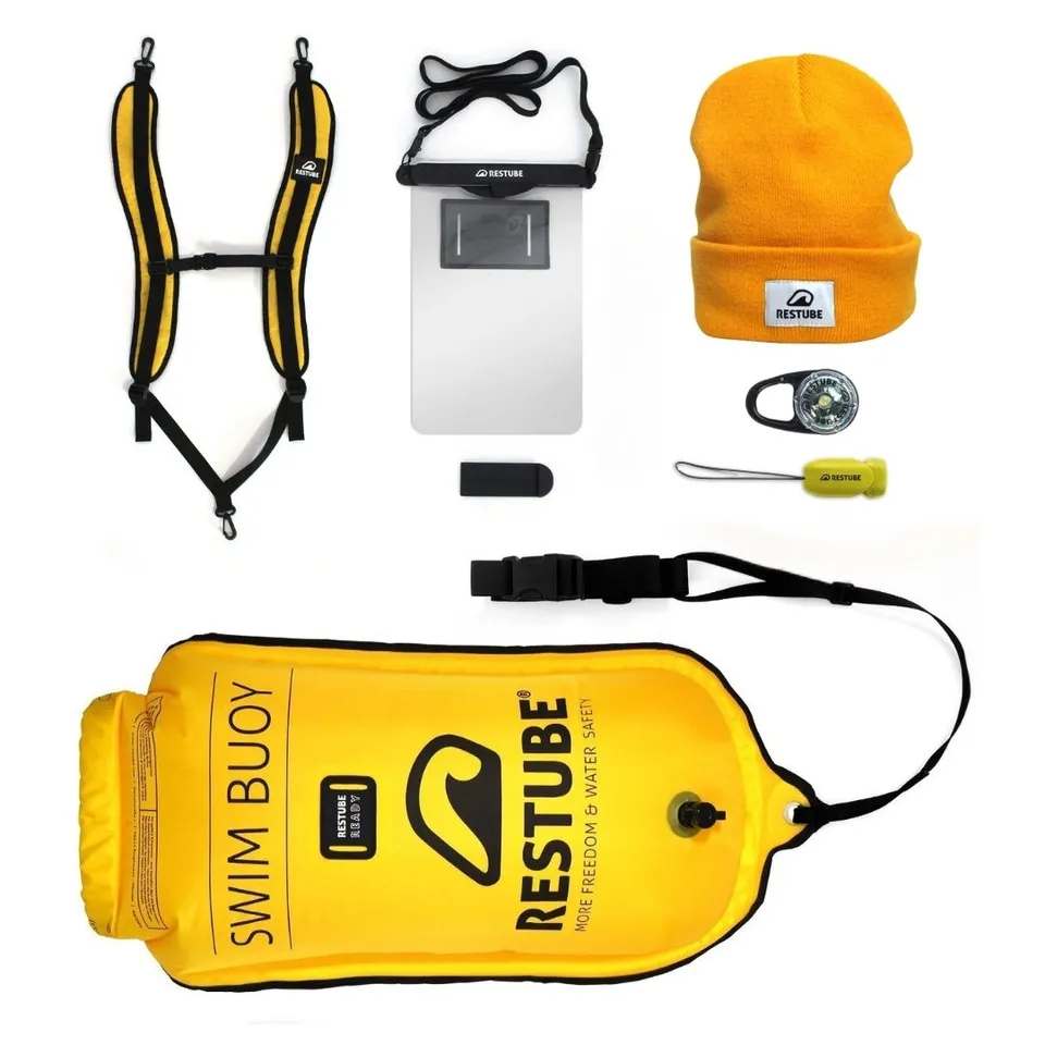 Restube Safety Buoy kit nage glace Pro + LED + bonnet