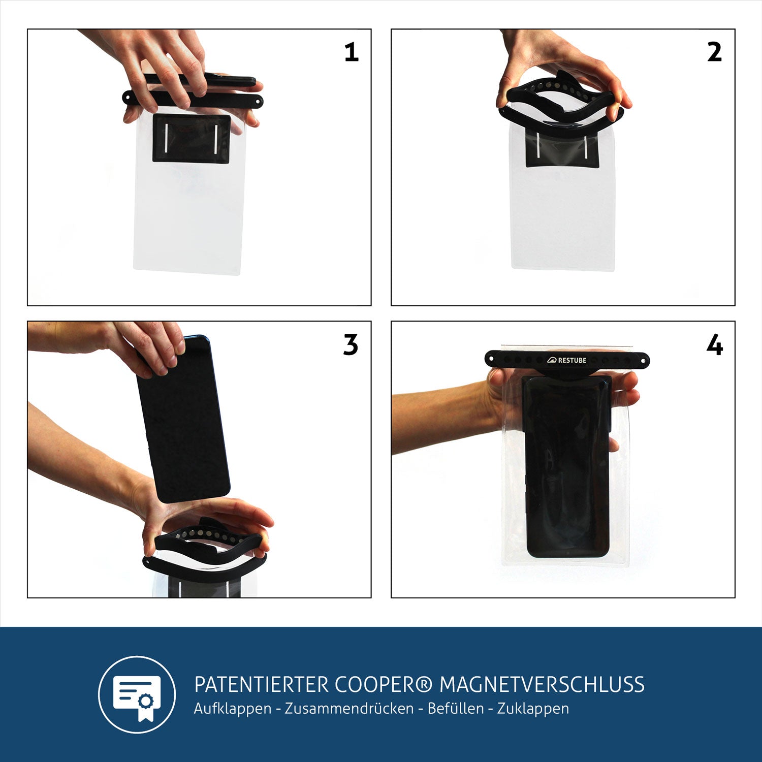 Restube Add Ons Housse Étanche Smartphone Tactile