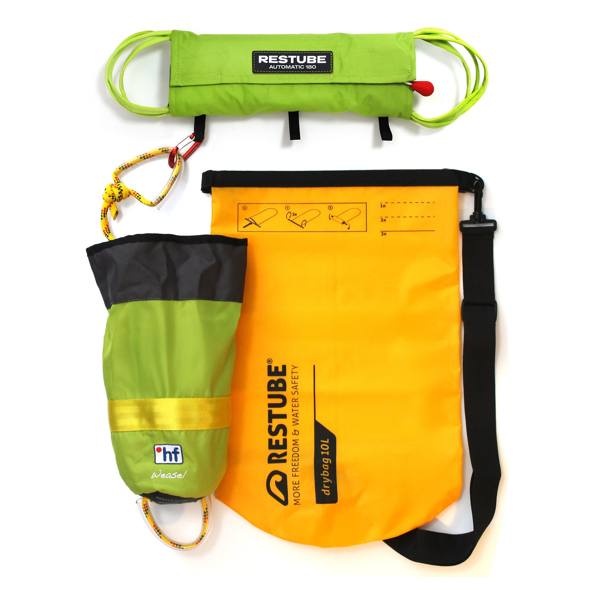 Restube Automatic 180 Bundle bouée + ligne 18 m