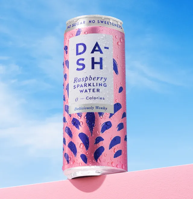 DASH Water Framboise Eau Gazeuse 12x500ml Sans Sucre