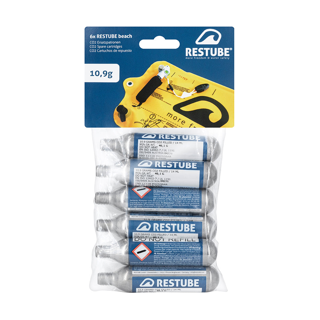 Restube Add Ons cartouche CO2 10,9g filetée pour Beach