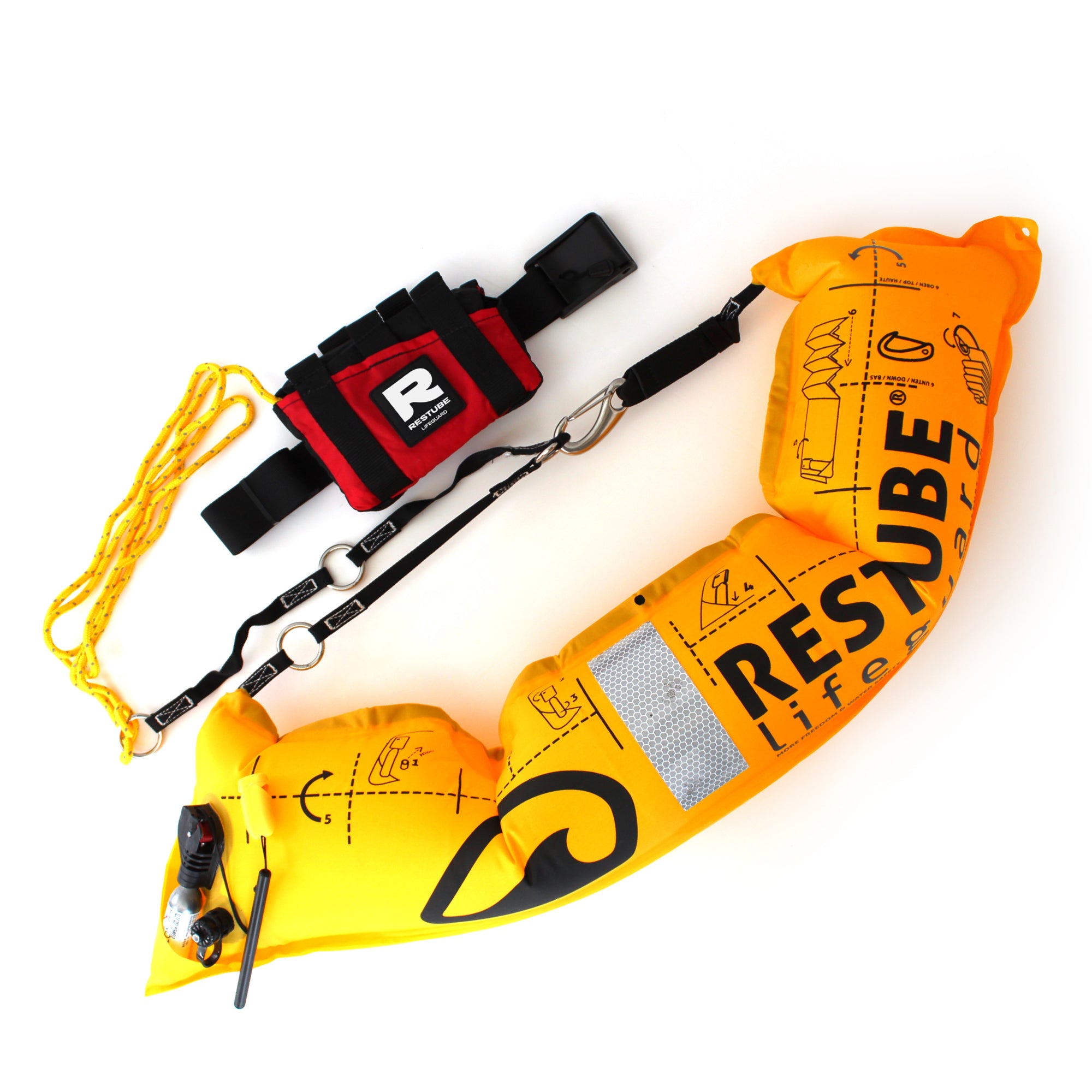 Restube Lifeguard Bouée Sauvetage 75N Réutilisable
