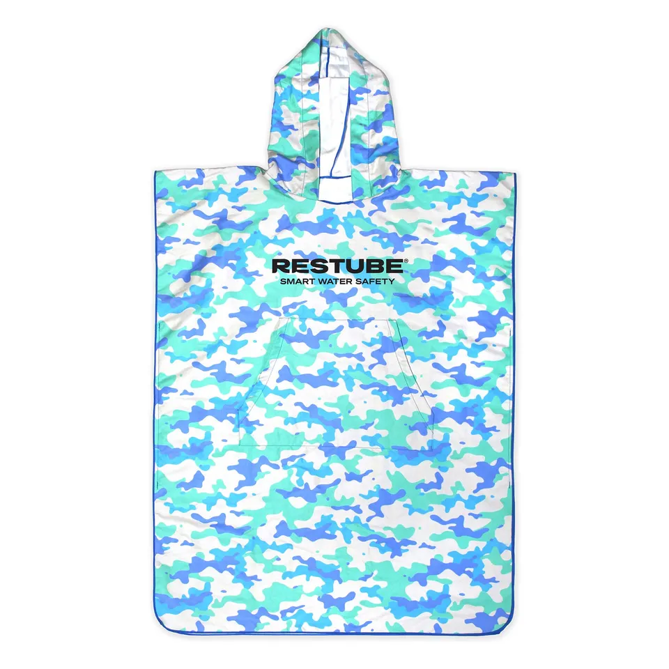 Restube Poncho serviette microfibre adulte capuche