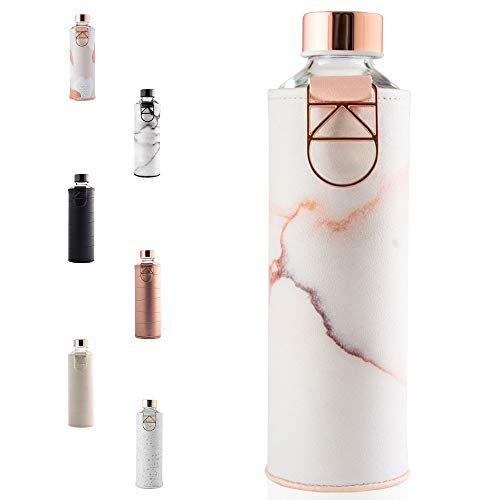 Equa Mismatch Faux LA bouteille verre 750 ml simili cuir