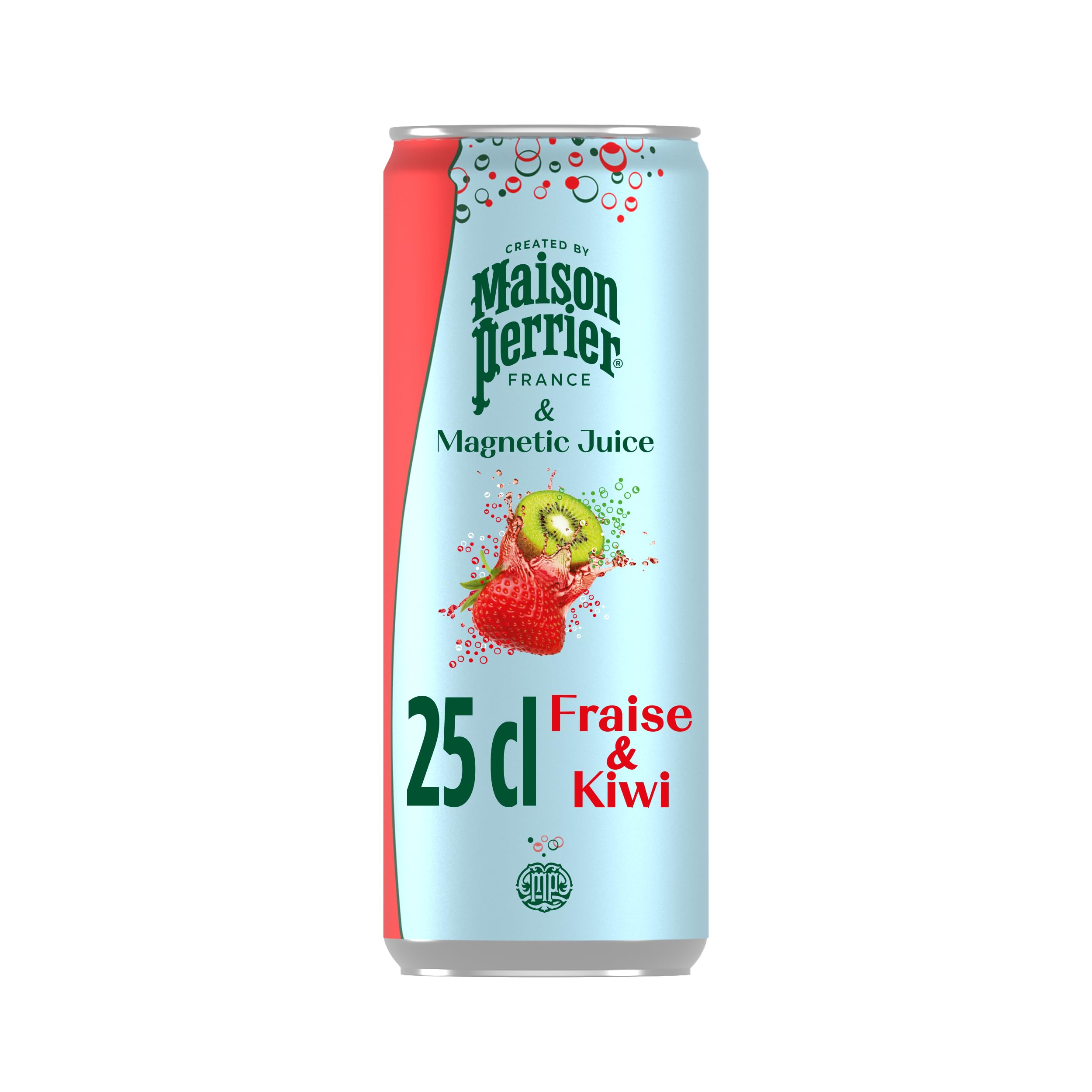 Maison Perrier Magnetic Juice boisson gazeuse fraise kiwi 24x25cl