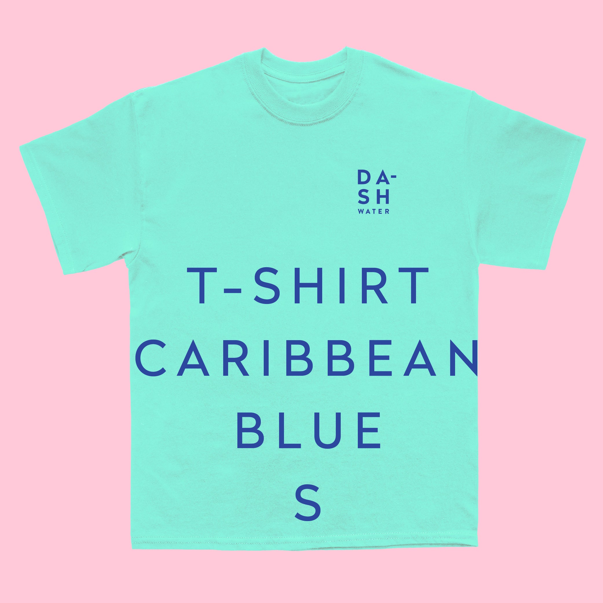DASH Water T-shirt Caribbean Blue S coton bleu