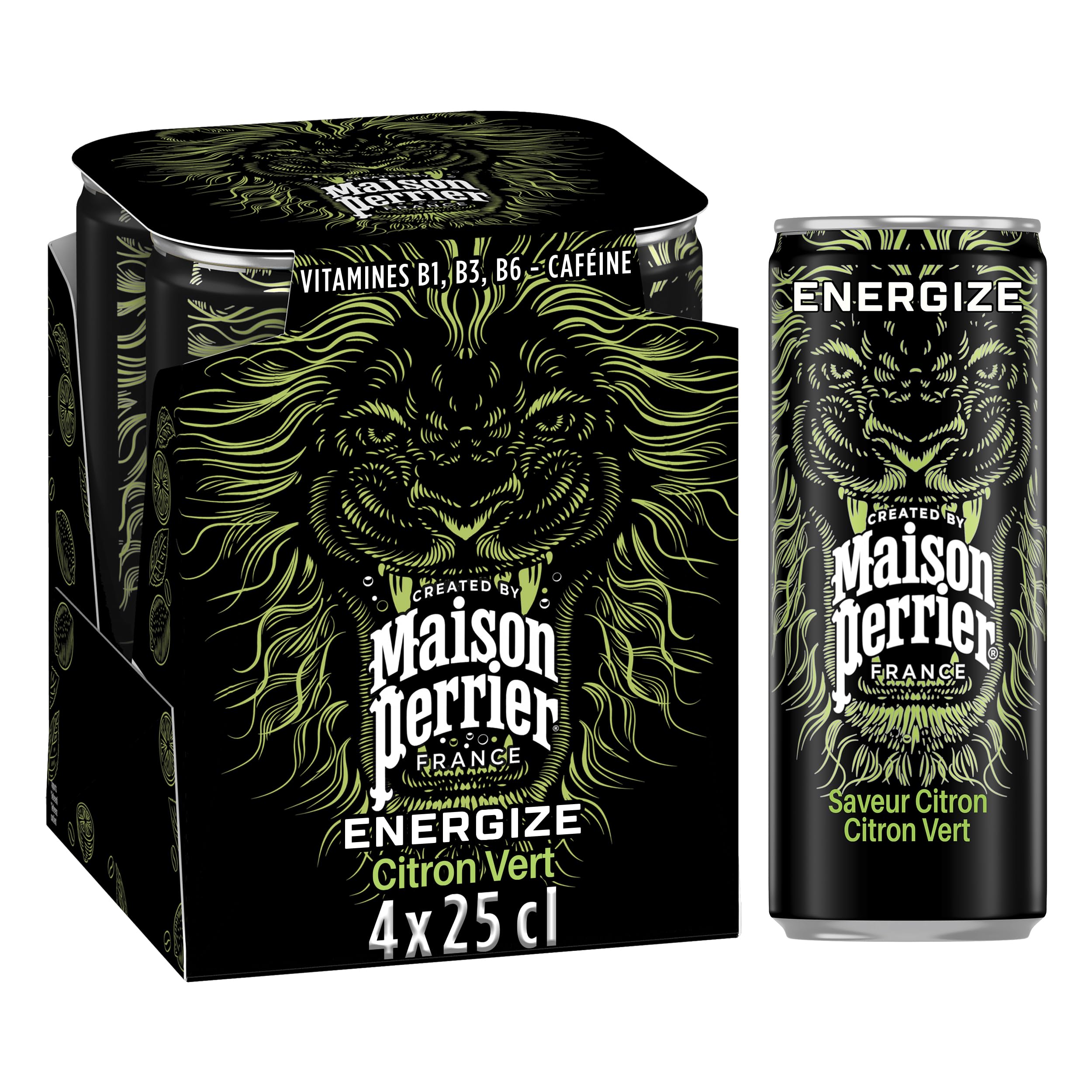 Maison Perrier Energize boisson citron-citron vert 24x25cl