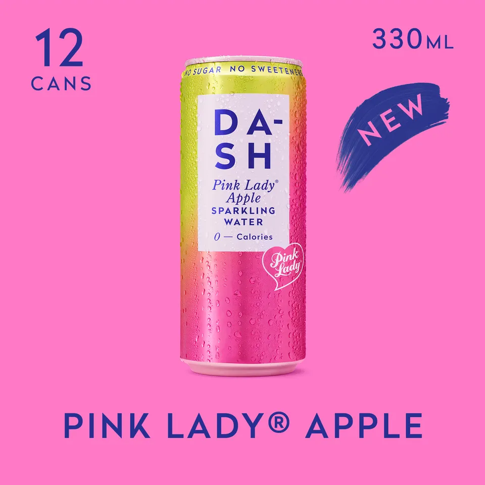 DASH Water Pink Lady Pomme eau pétillante sans sucre