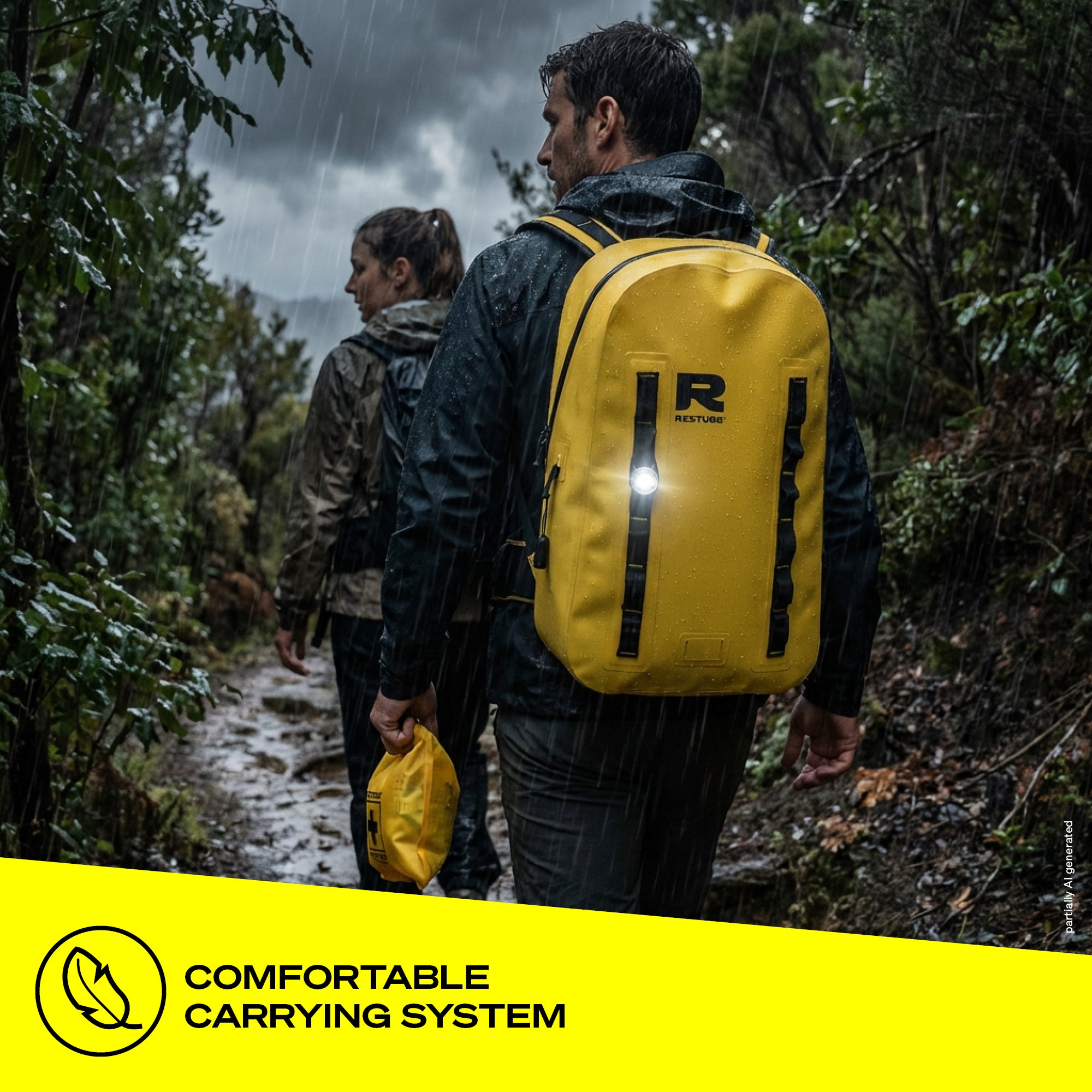 Restube Ocean sac à dos étanche 28 L noir waterproof
