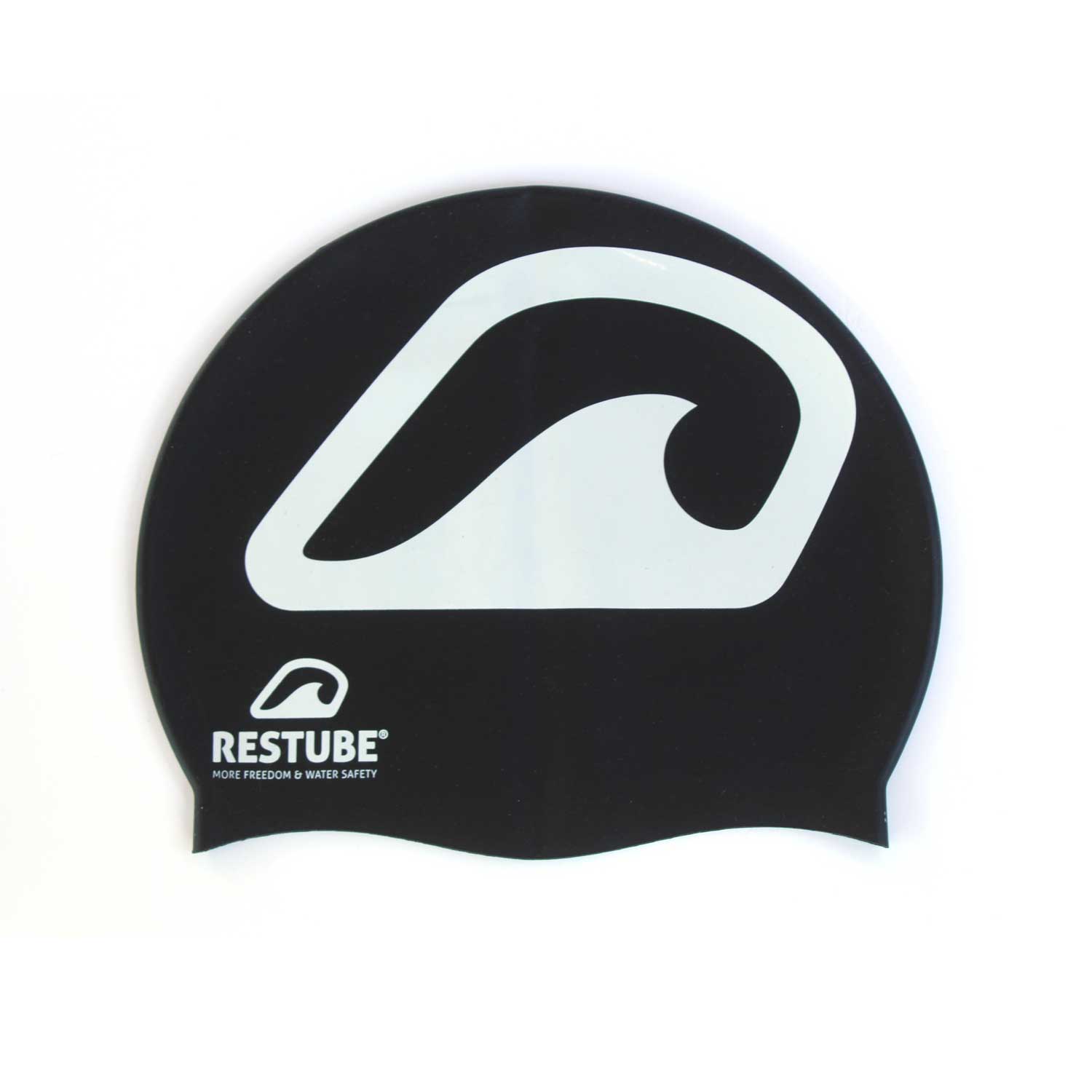 Restube Swimming Cap bonnet de bain noir silicone