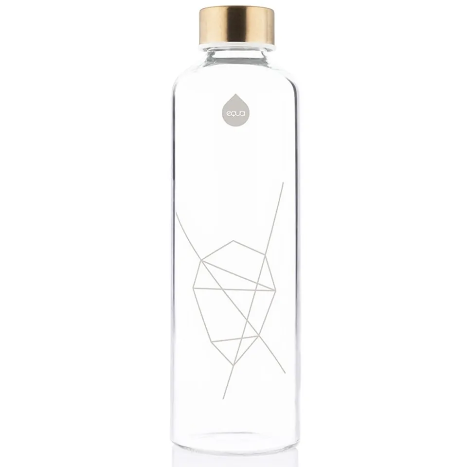 Equa Mismatch Gourde verre 750 ml housse feutre 100°C
