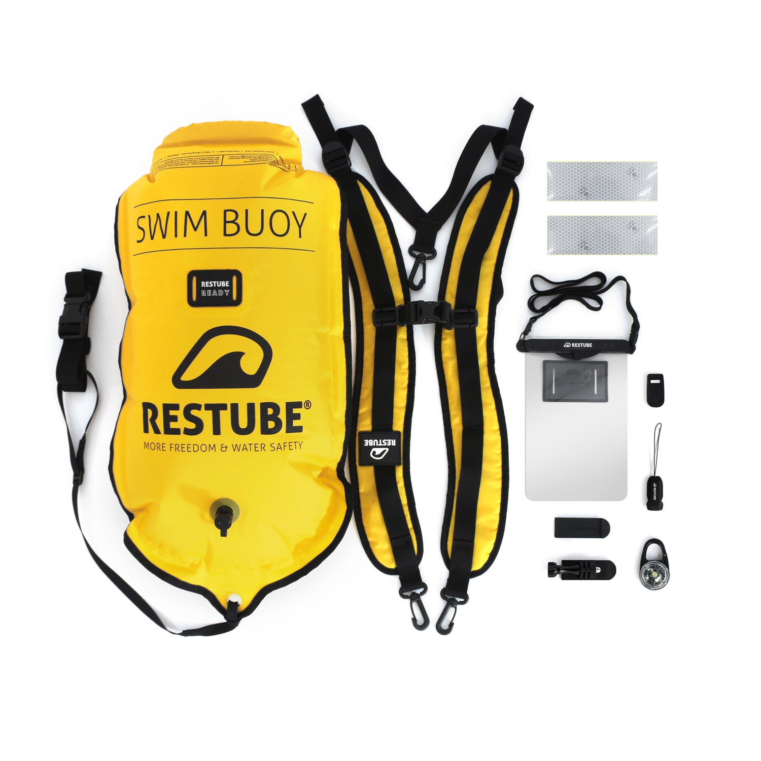 Restube Swim Buoy Ultimate Bundle bouée nage sifflet jaune