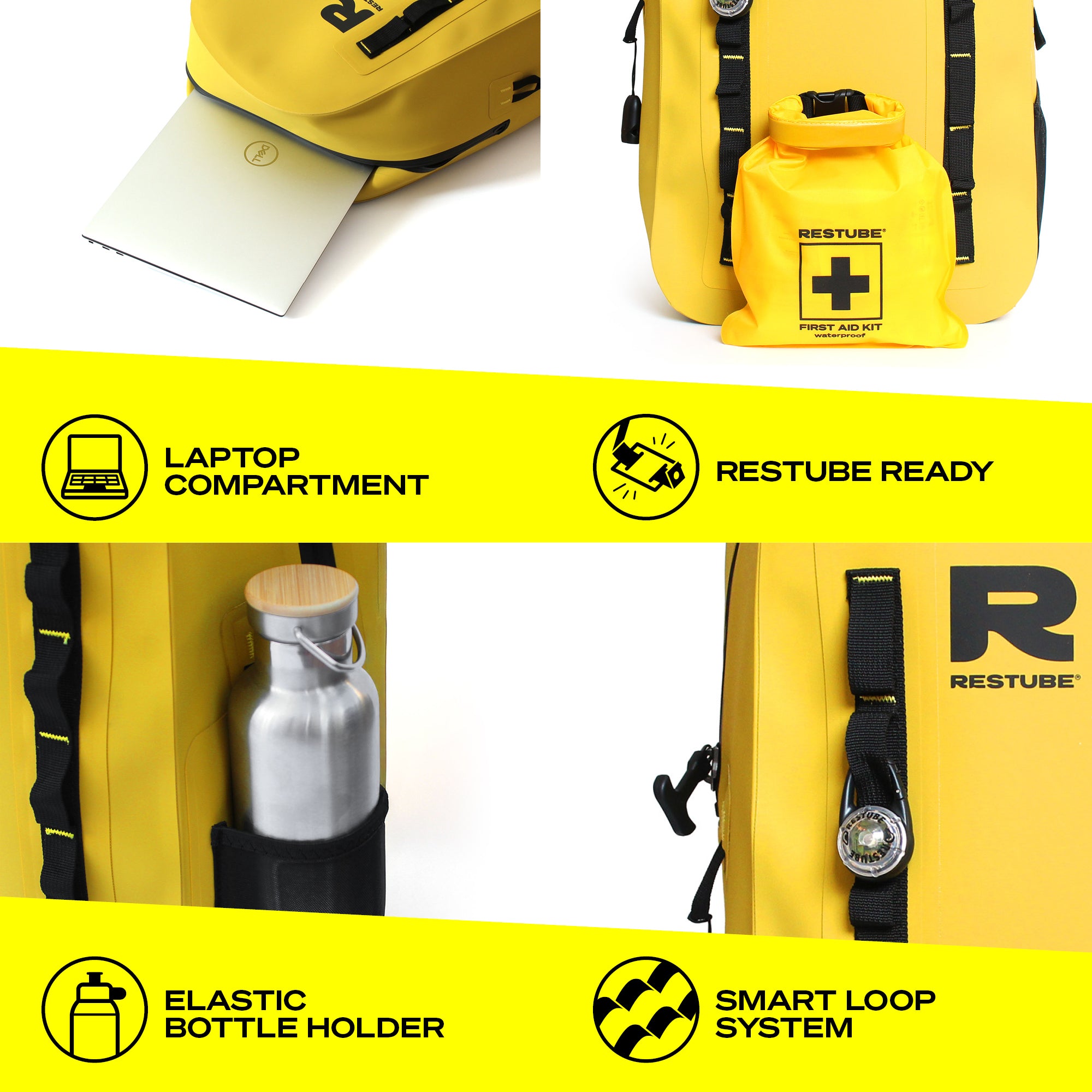 Restube Ocean Adventure Set sac 28 L + gourde
