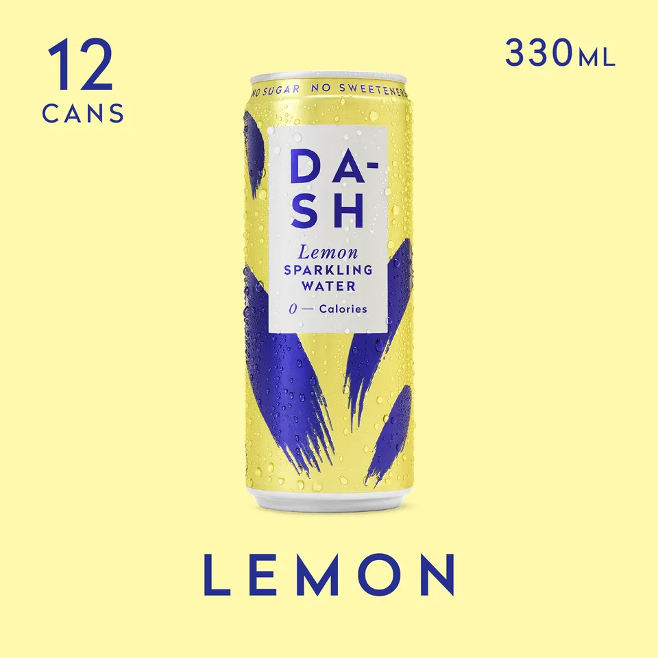 DASH citron eau pétillante sans sucre