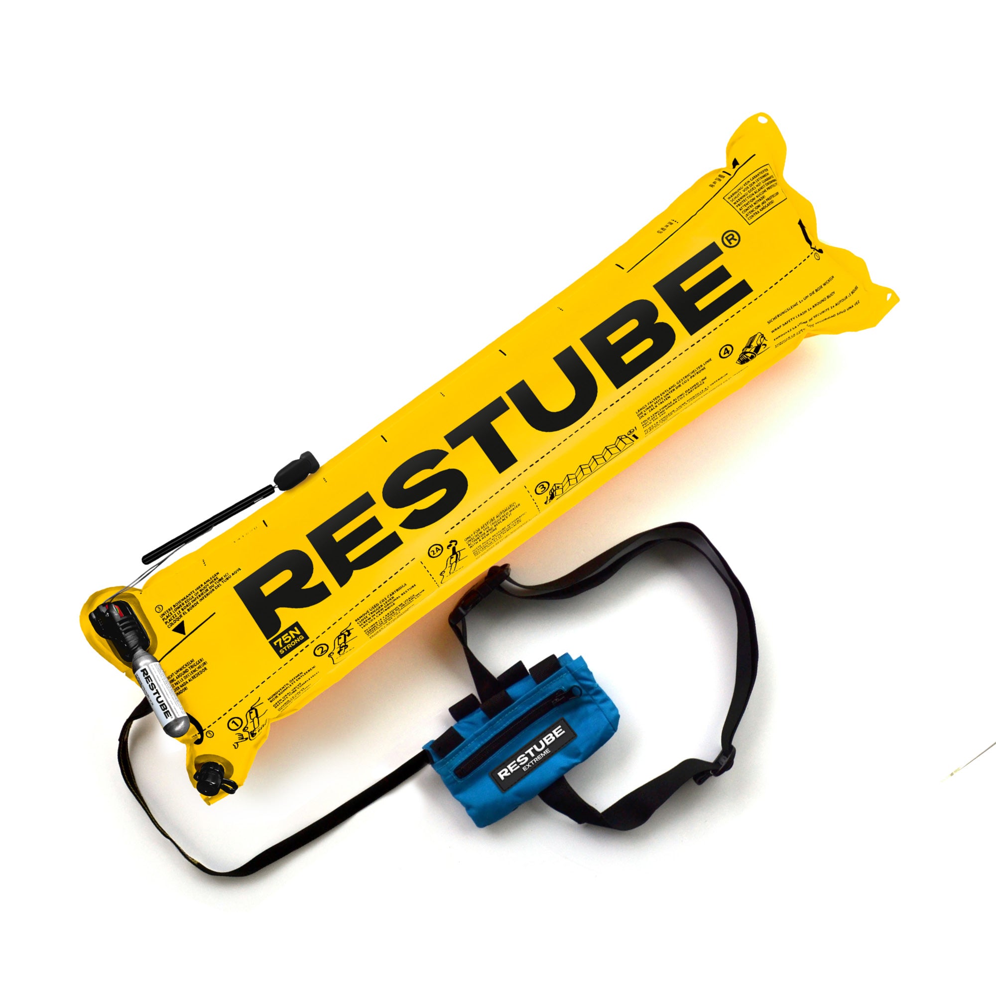 Restube Extreme bouée de sécurité Azure Blue 75 N