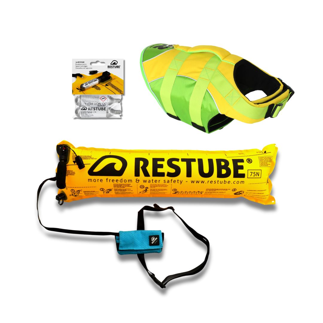 Restube Active + gilet chien pack sécurité Icemint