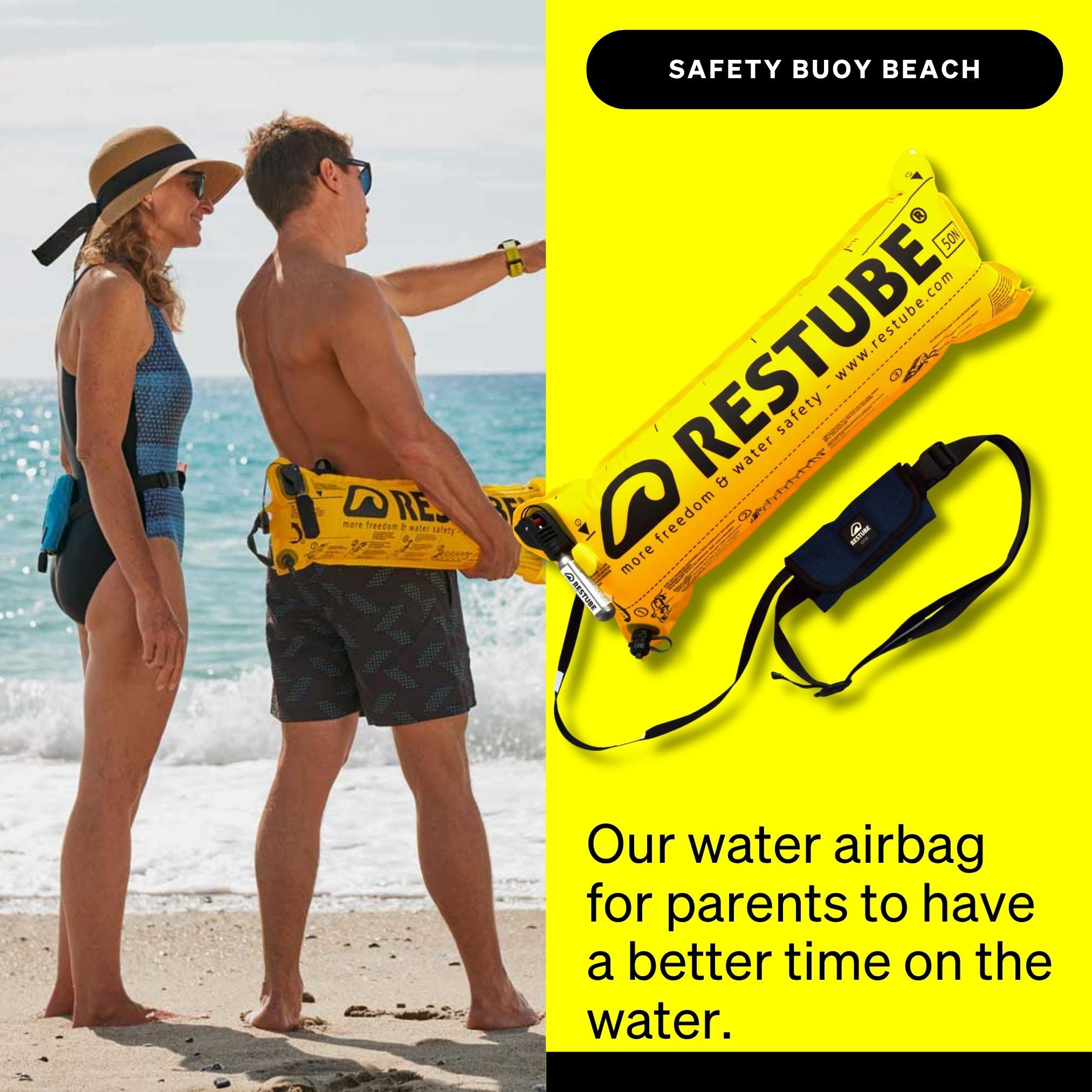 Restube Beach Family Set 2 bouées + 2 Kids drybag 20L