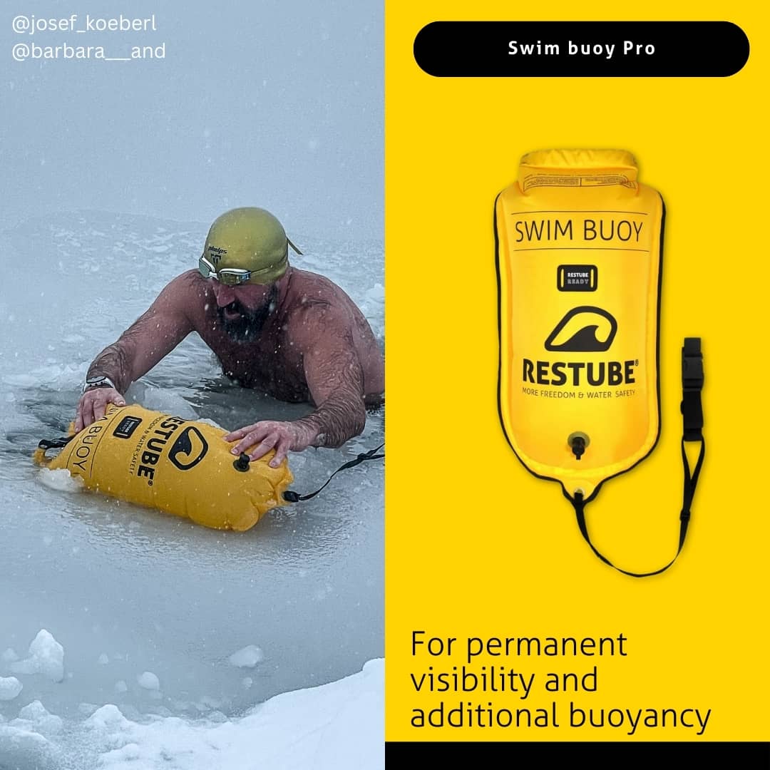 Restube Safety Buoy kit nage glace Pro + LED + bonnet