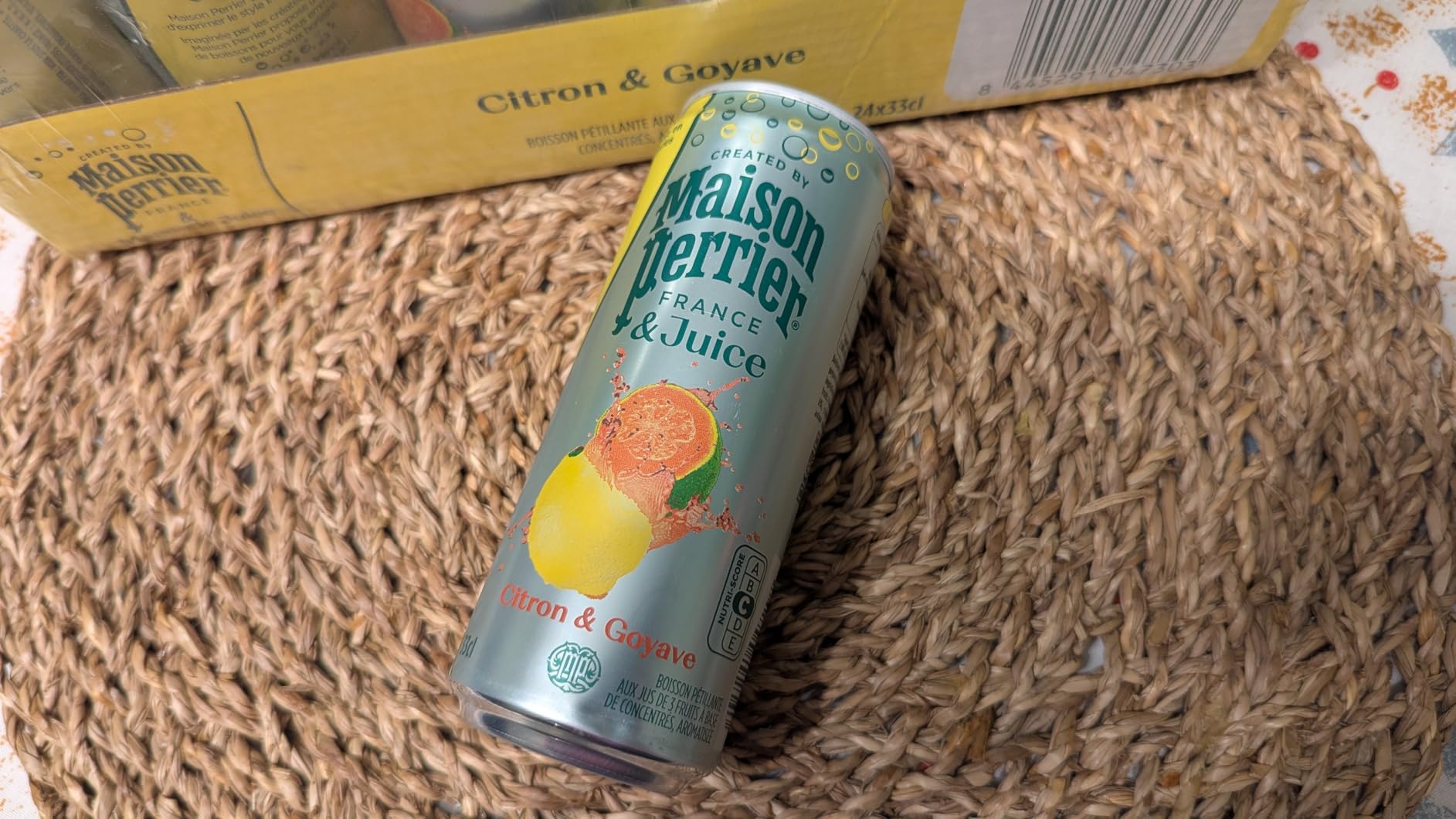 Maison Perrier Magnetic Juice boisson gazeuse citron goyave 24x33cl