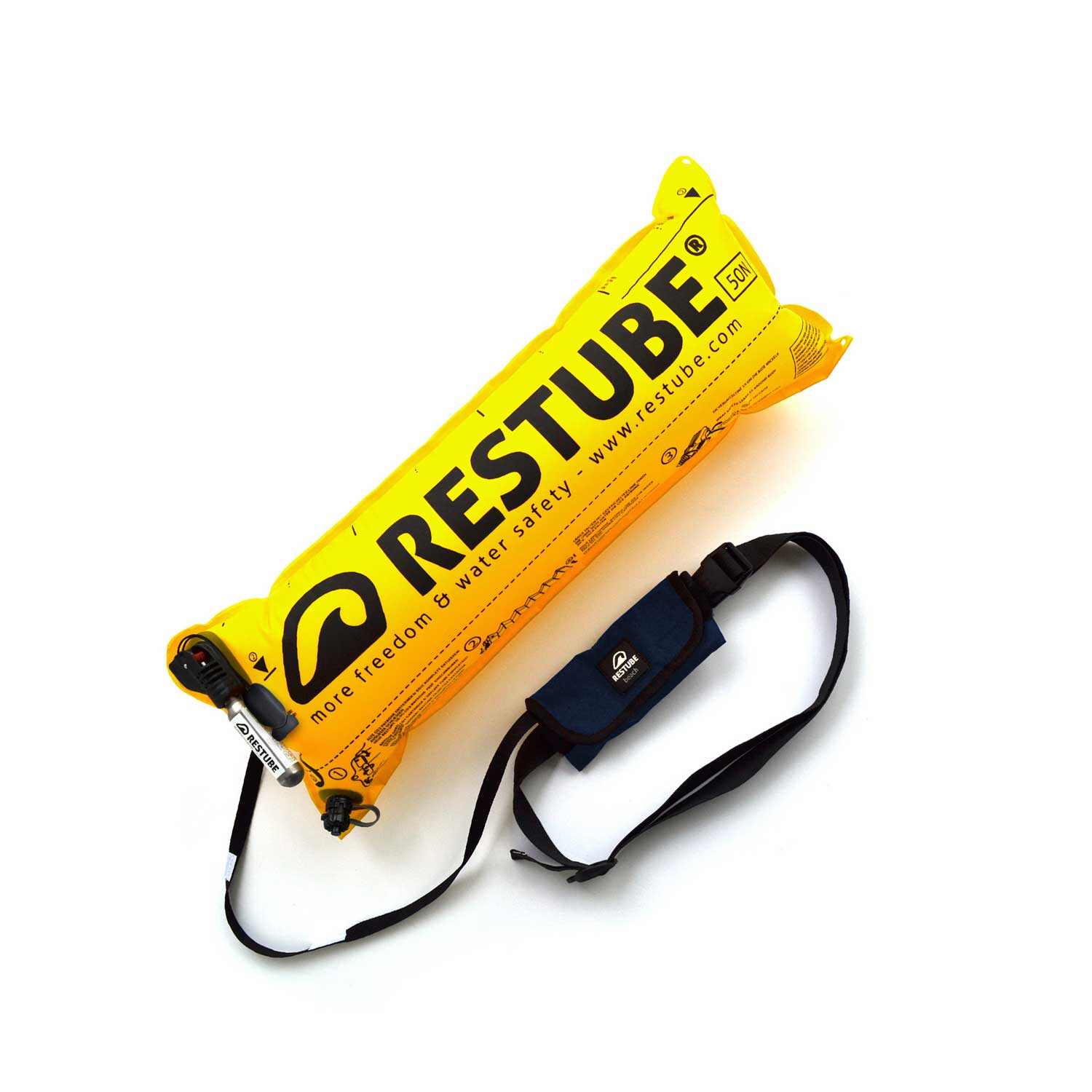 Restube Beach One bouée de sécurité Marine Blue 50N