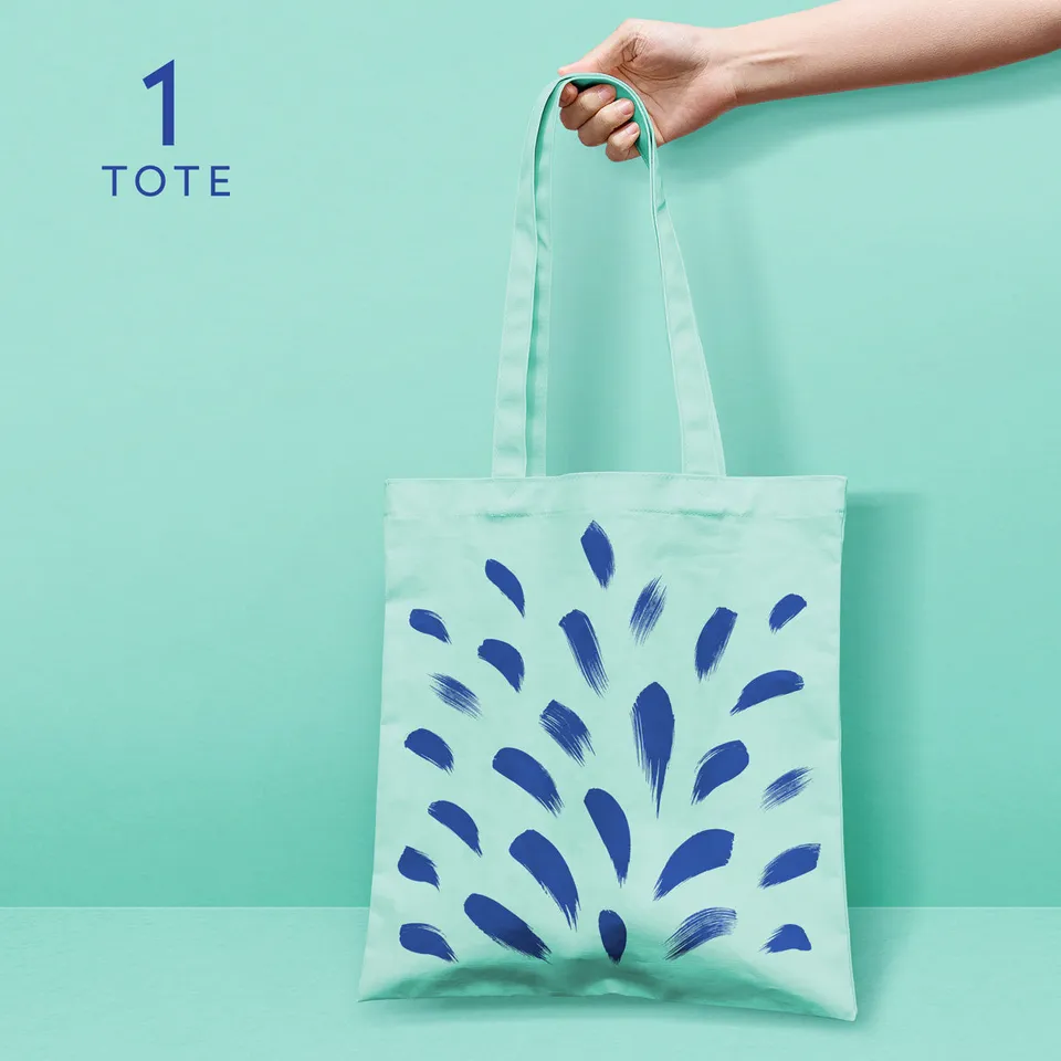DASH Water Green Tote Bag sac tissu vert réutilisable