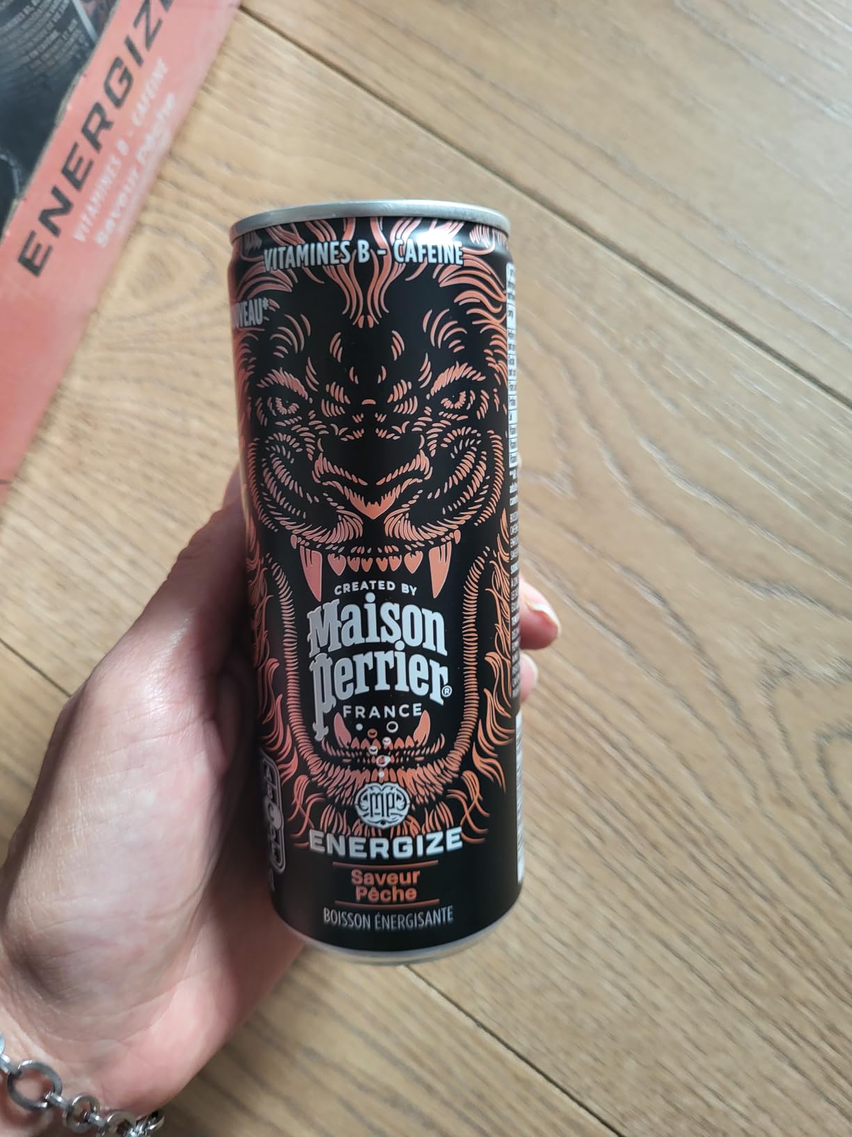Maison Perrier Energize boisson énergisante pêche 24x25cl faible calories