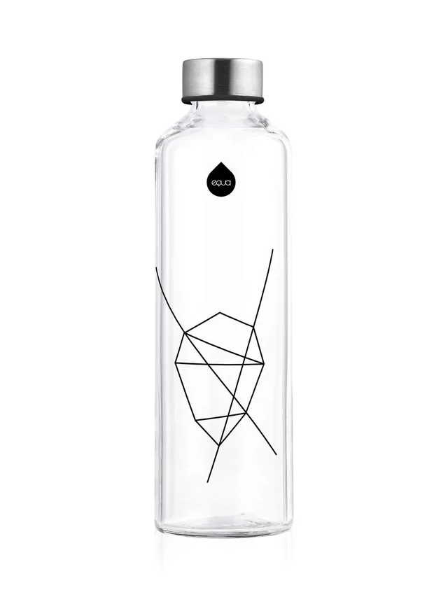 Equa Mismatch S gourde verre 750 ml housse feutre borosilicate