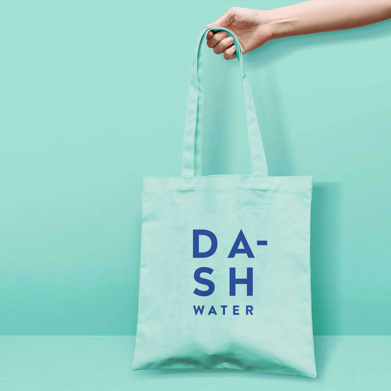 DASH Water Green Tote Bag sac tissu vert réutilisable