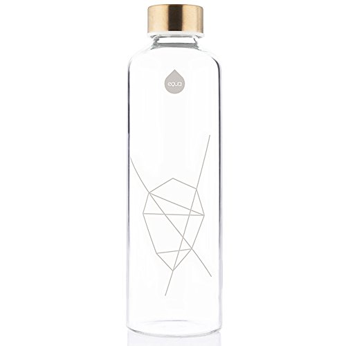 Equa Mismatch Gourde verre 750 ml housse feutre 100°C