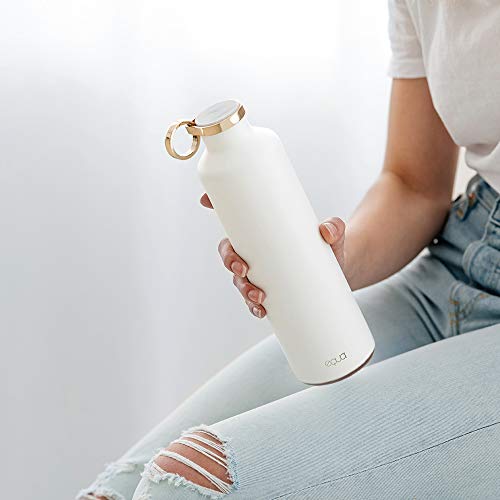 Equa Basic Blanc Neige gourde inox isotherme 680ml