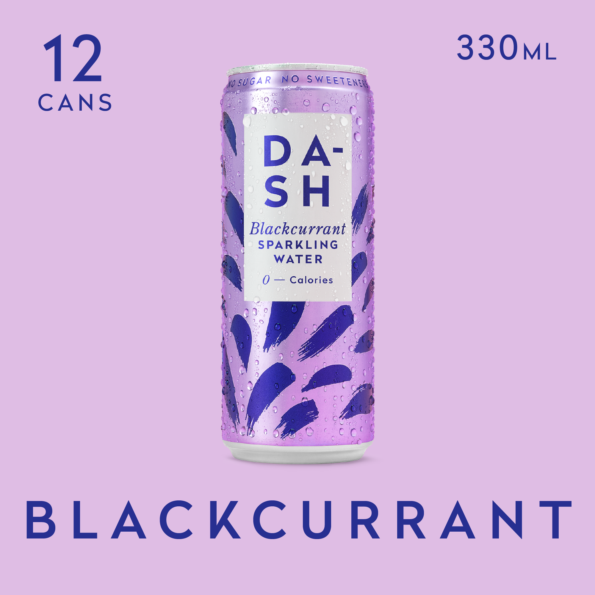 DASH Water Eau Pétillante Cassis Sans Sucre