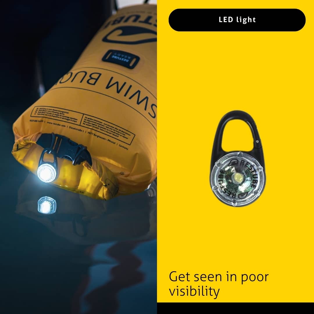 Restube Safety Buoy kit nage glace Pro + LED + bonnet