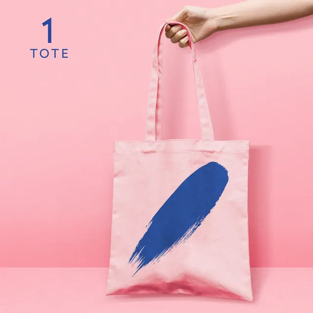 DASH Water Sac Tote Bag Rose Coton Réutilisable