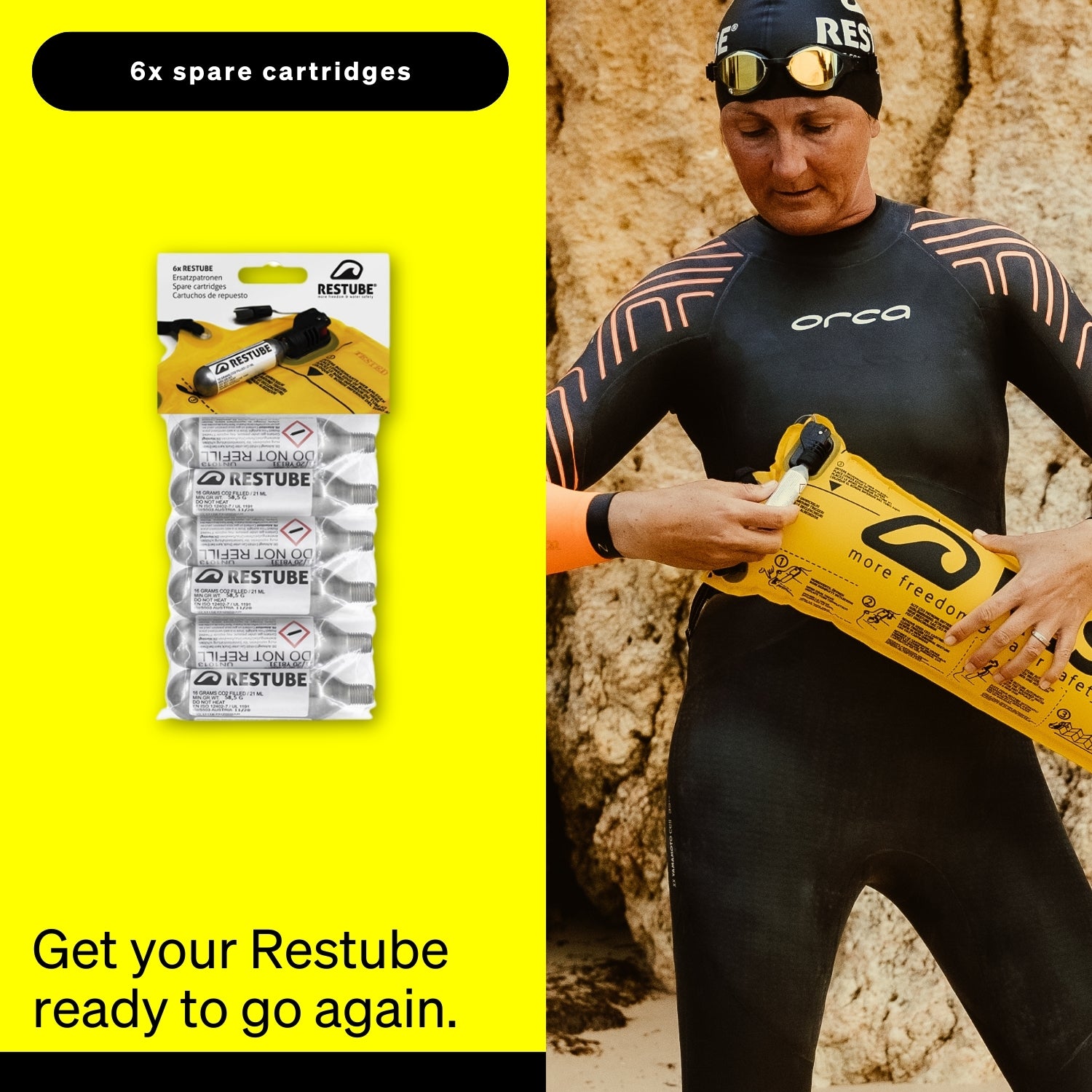 Restube Safety Buoys Active bouée de sécurité kit Icemint 50N