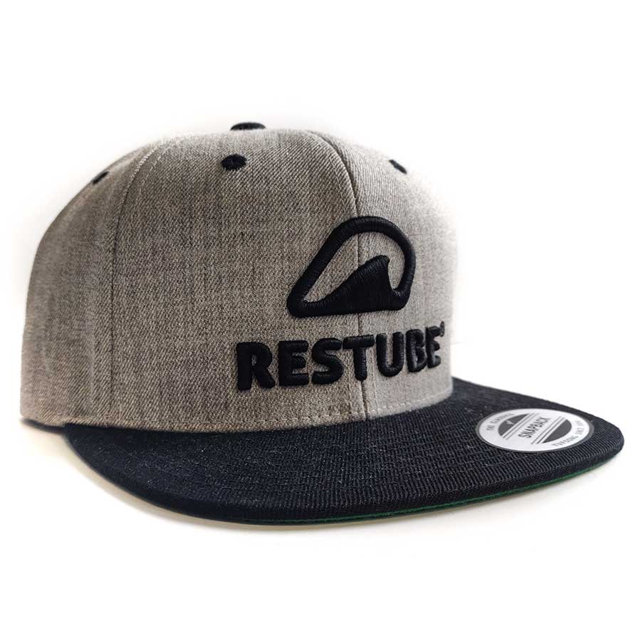 Restube Merch Cap Casquette grise visière plate réglable
