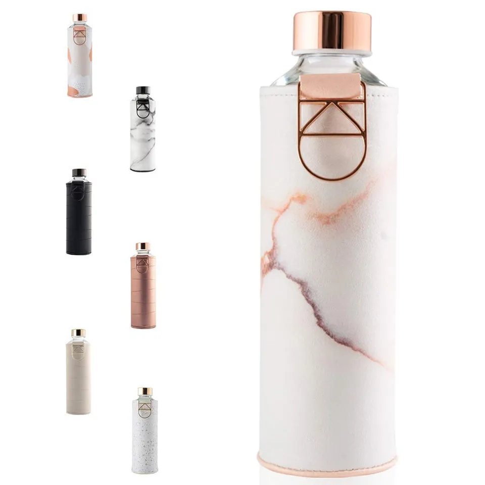 Equa Mismatch Faux LA bouteille verre 750 ml simili cuir