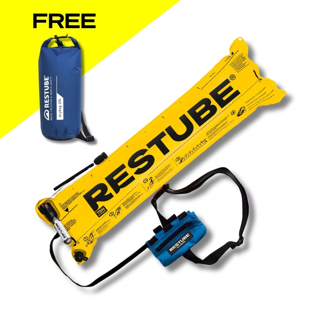 Restube Extreme kit bouée + drybag 20 L Jaune