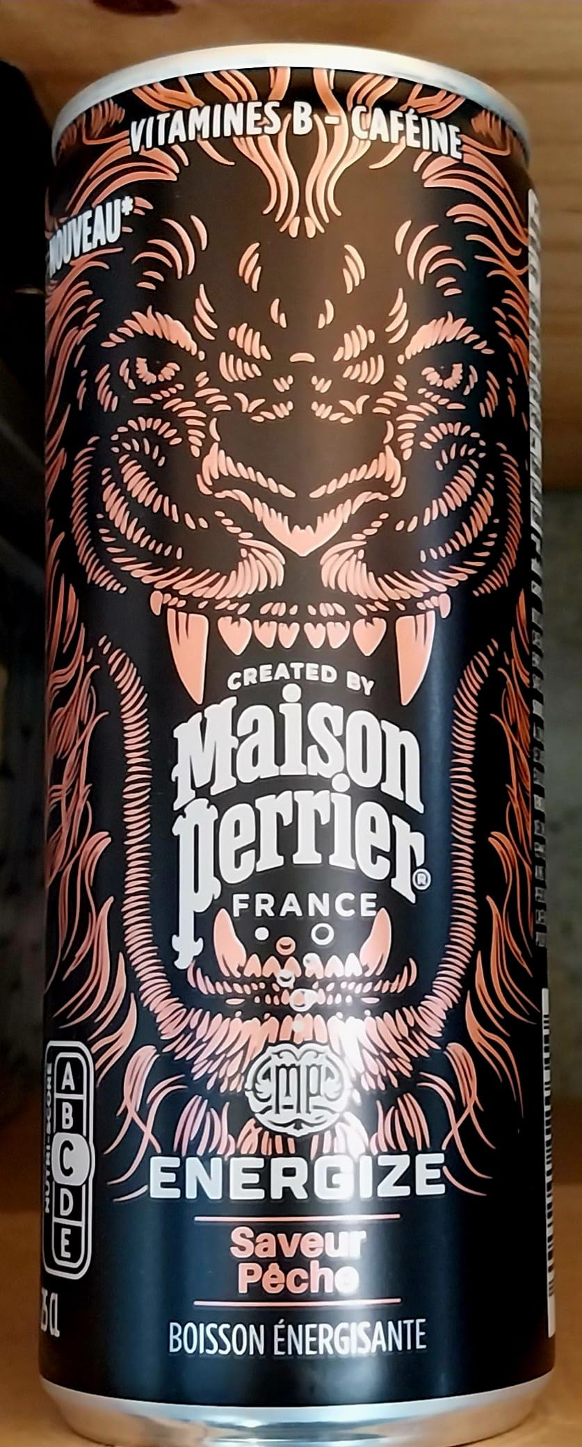 Maison Perrier Energize boisson énergisante pêche 24x25cl faible calories
