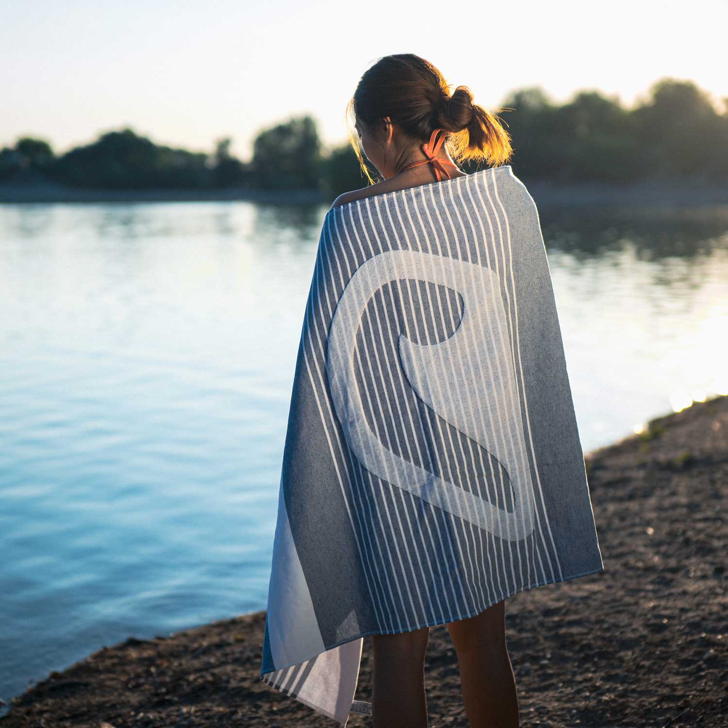 Restube Add Ons Beach Towel coton 160x80 cm bleu