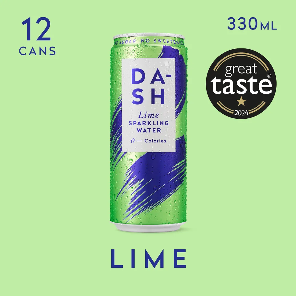 DASH Water Eau Pétillante Citron Vert Sans Sucre
