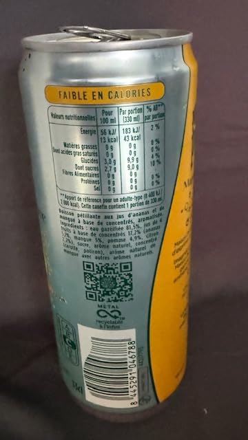 Maison Perrier Magnetic Juice boisson gazeuse ananas mangue 24x33cl