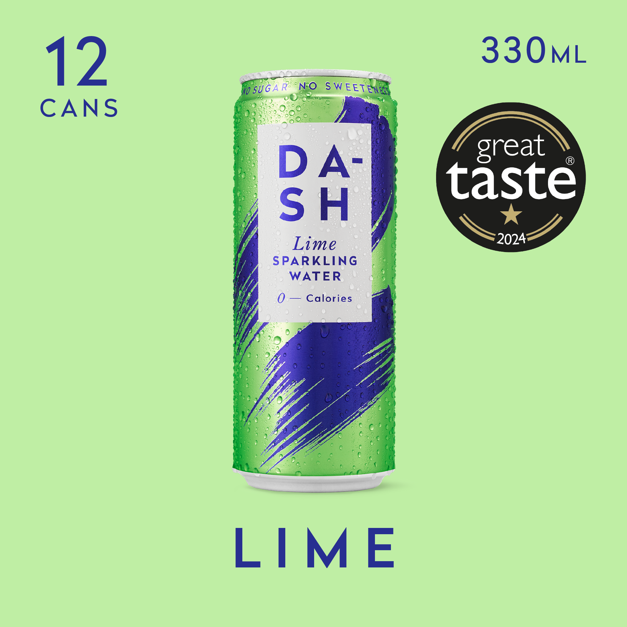 DASH Pick & Mix eau gazeuse assortiment 48 canettes sans sucre
