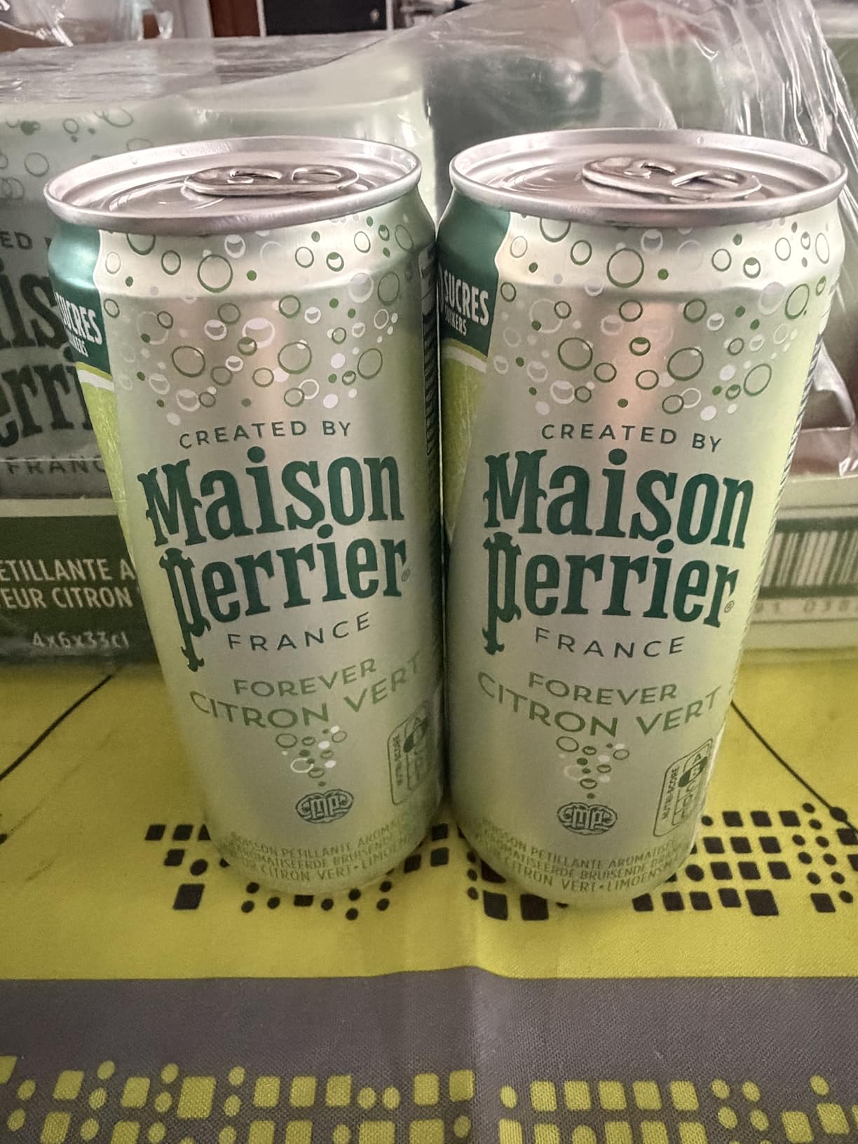 Maison Perrier Forever boisson gazeuse citron vert 24x33cl sans édulcorant