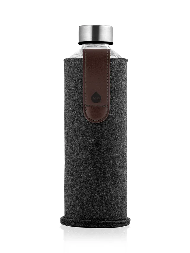 Equa Mismatch Gourde verre 750 ml housse feutre verre