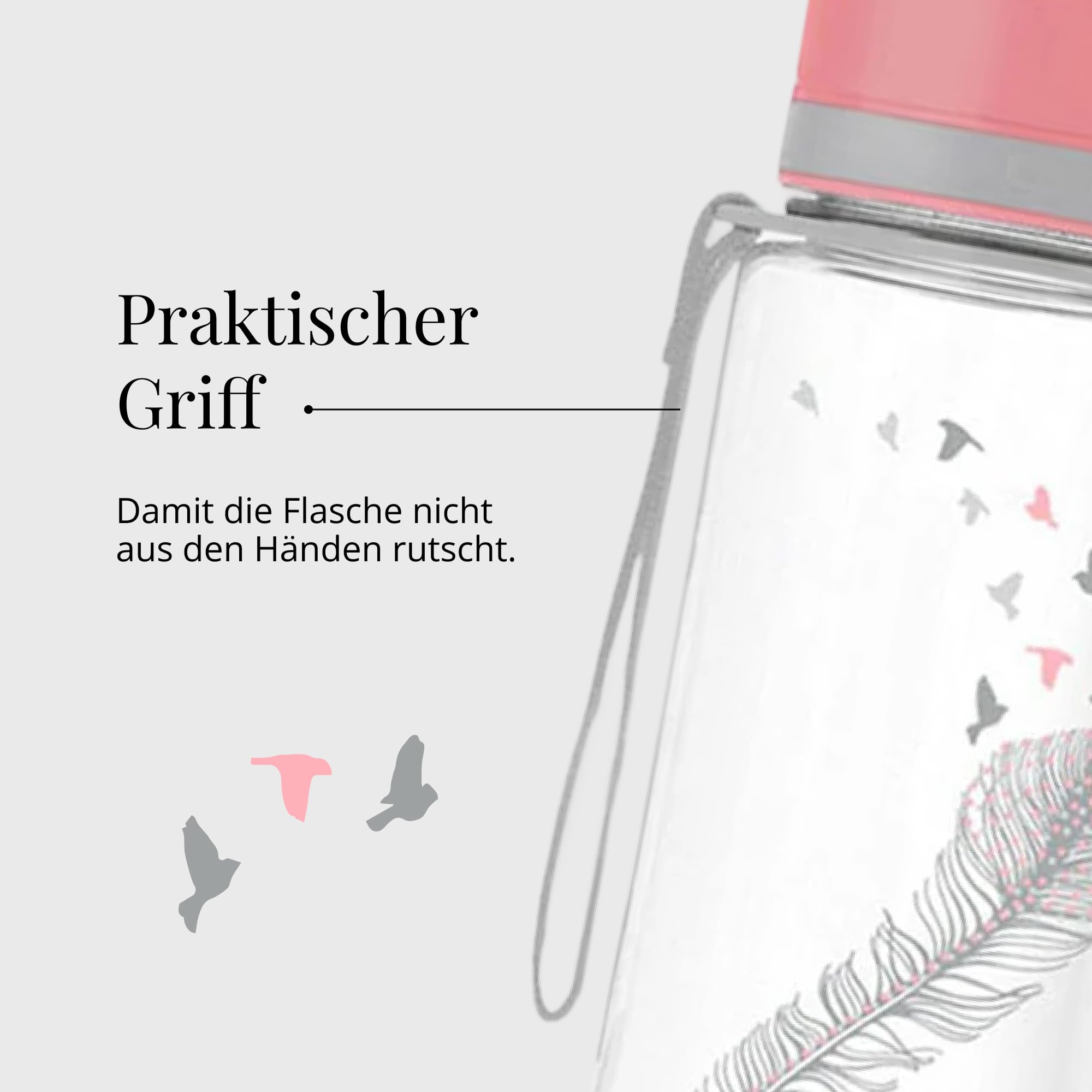Equa BPA Free PV31 rose gourde Tritan 600ml