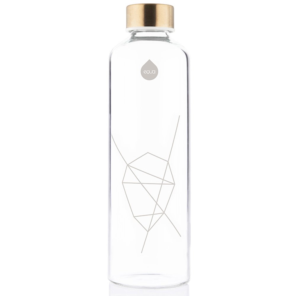 Equa Mismatch Gourde verre 750 ml housse feutre 100°C