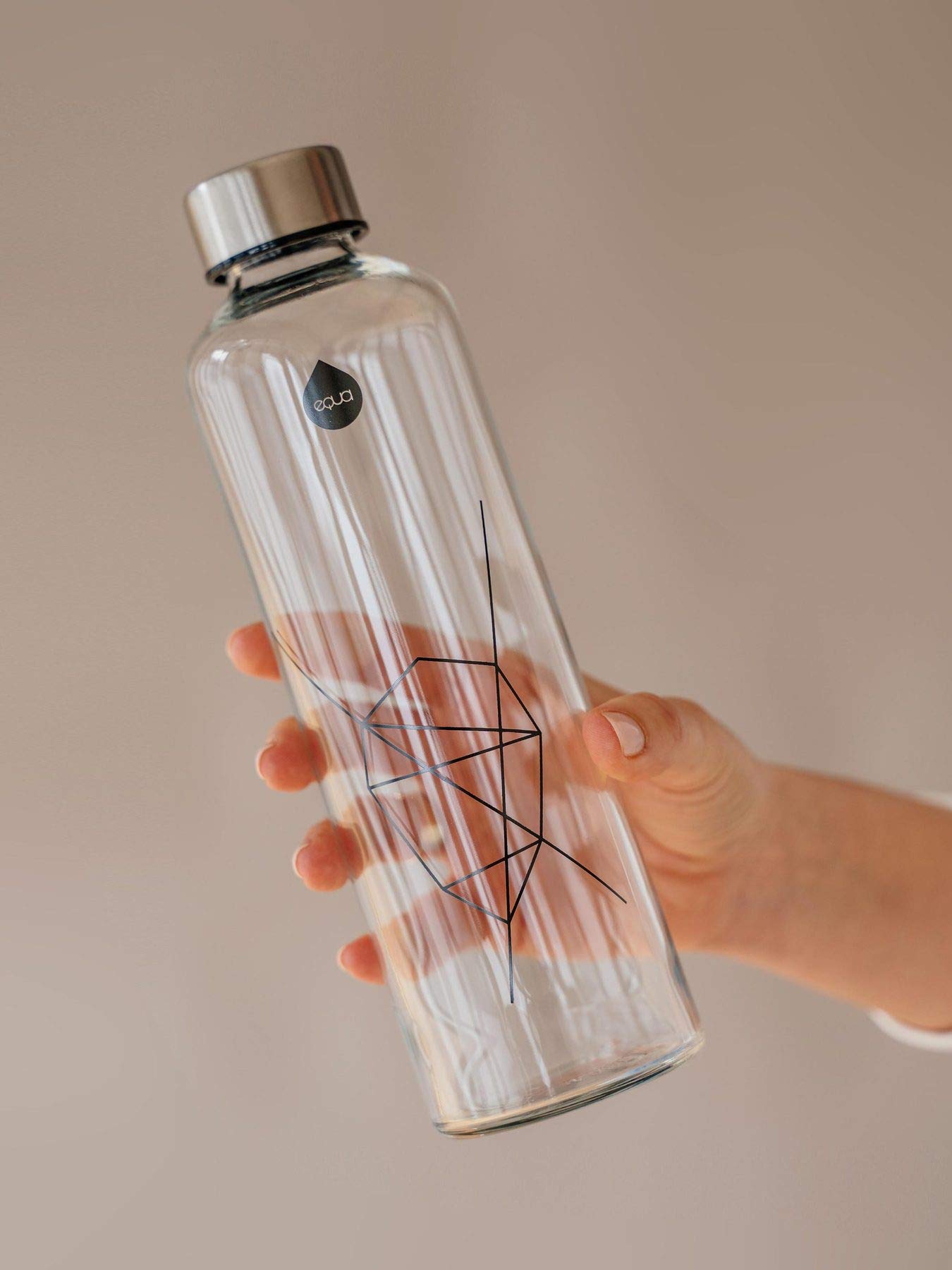 Equa Mismatch S gourde verre 750 ml housse feutre borosilicate