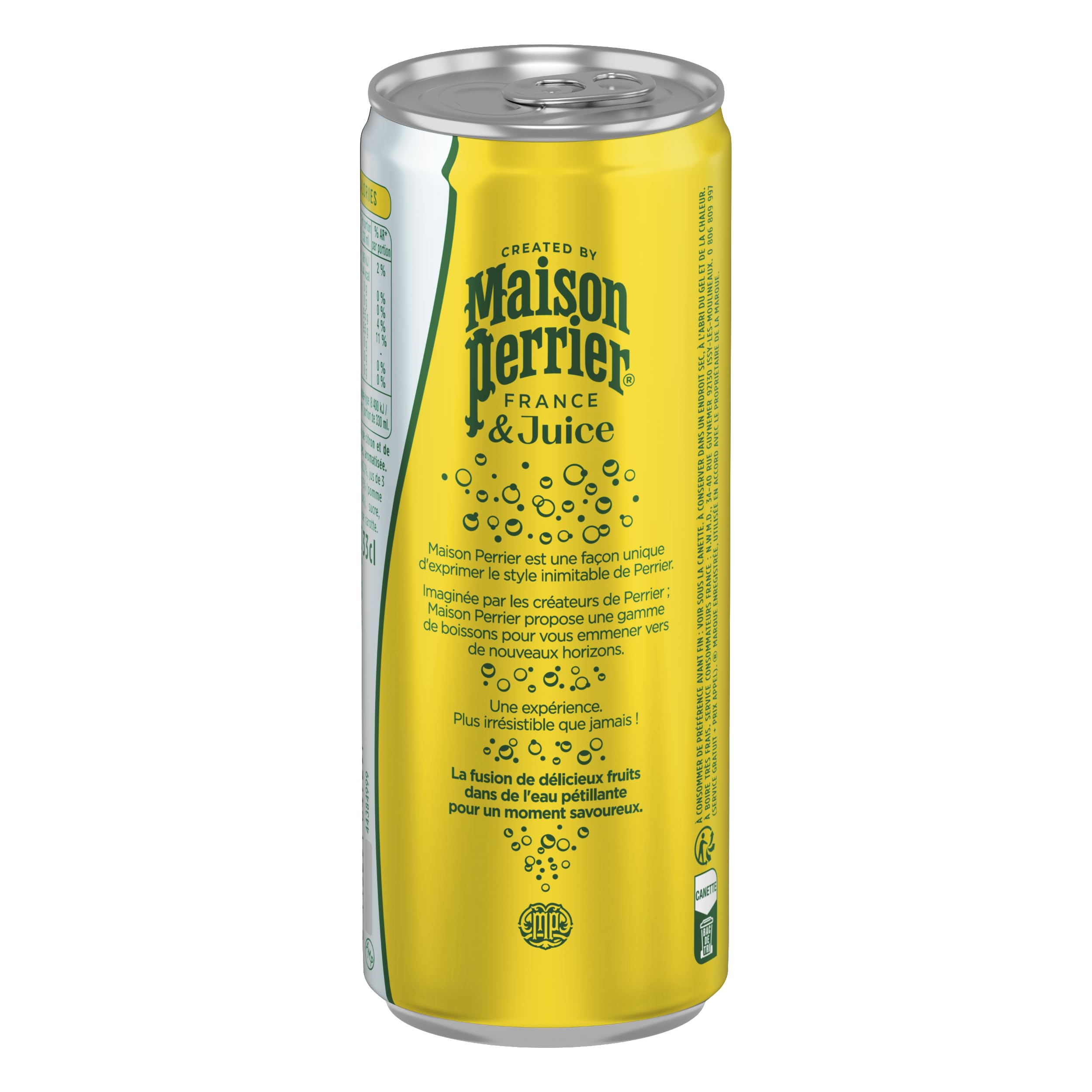 Maison Perrier Magnetic Juice boisson gazeuse citron goyave 24x33cl