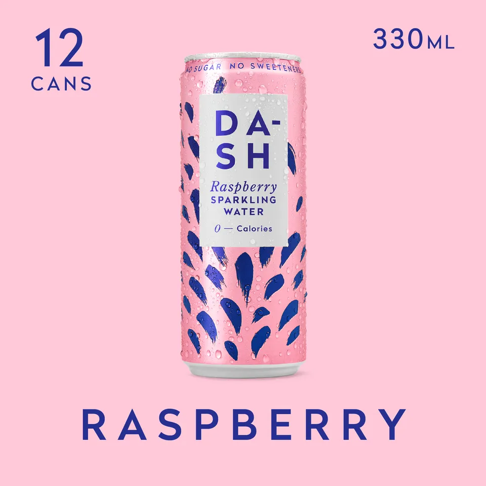 DASH framboise eau pétillante sans sucre