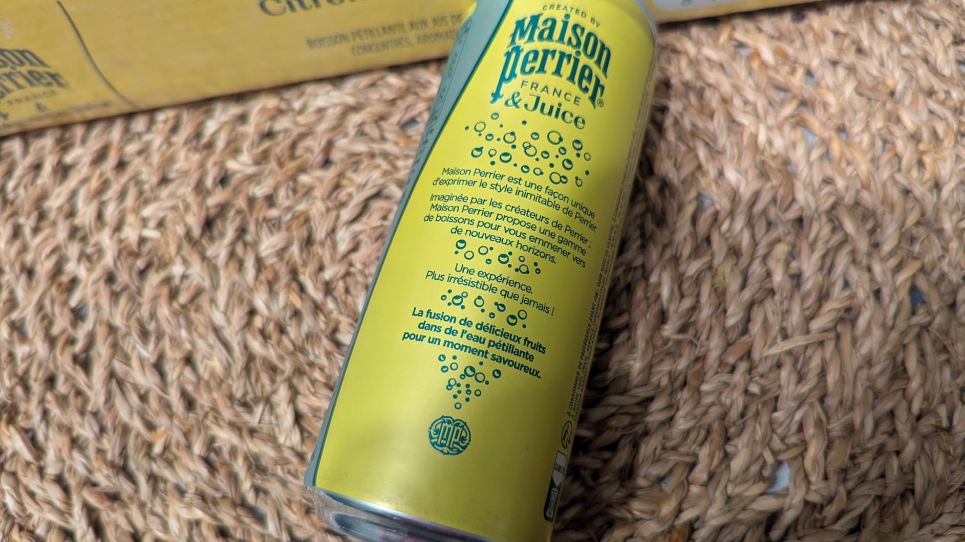 Maison Perrier Magnetic Juice boisson gazeuse citron goyave 24x33cl